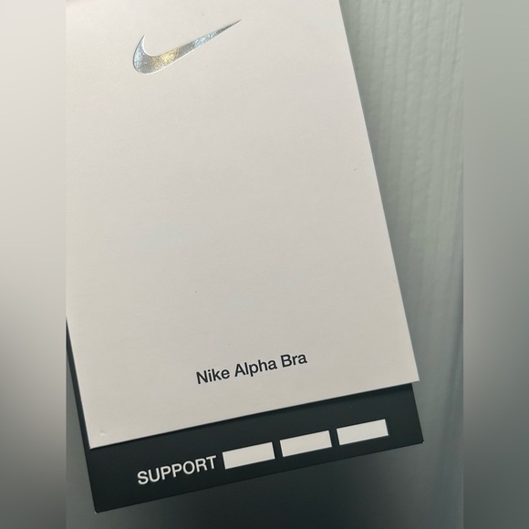 NWT NIKE Alpha Women's High-Support Padded Zip-Front Sports Bra- Black/ Size XS - Picture 8 of 9